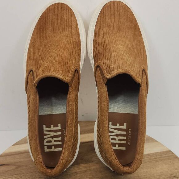 Frye Men's Ludlow Slip-On Sneaker Size 10 Wheat Brown 3480817 - Picture 10 of 11